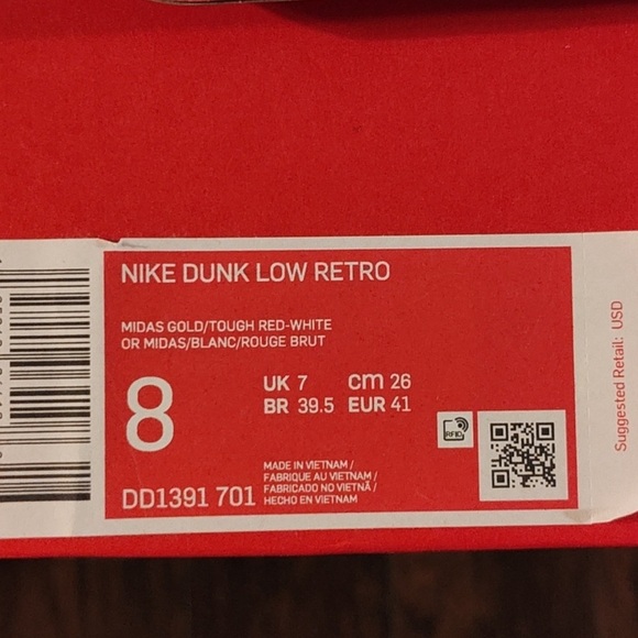 Nike Dunk Low Retro "Midas Gold" sneakers - Picture 4 of 4